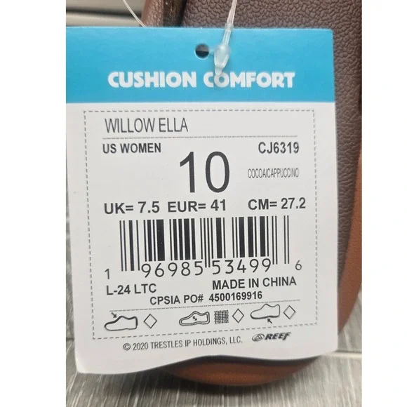 Reef Brown and Tan Women's Sandals - Picture 7 of 9